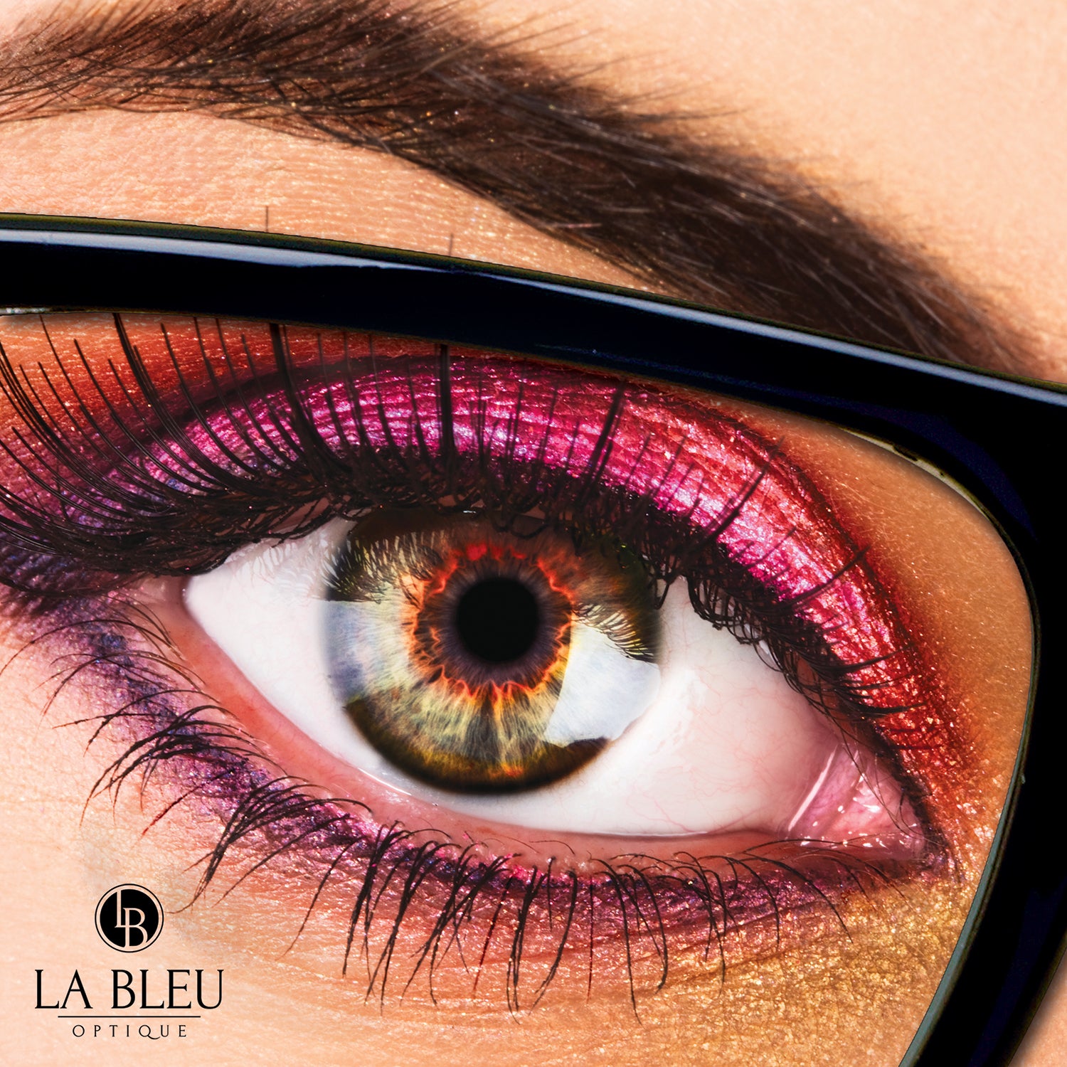 Square and Round 2653V La Bleu Multi-Color Textured Glasses – La Bleu  Optique