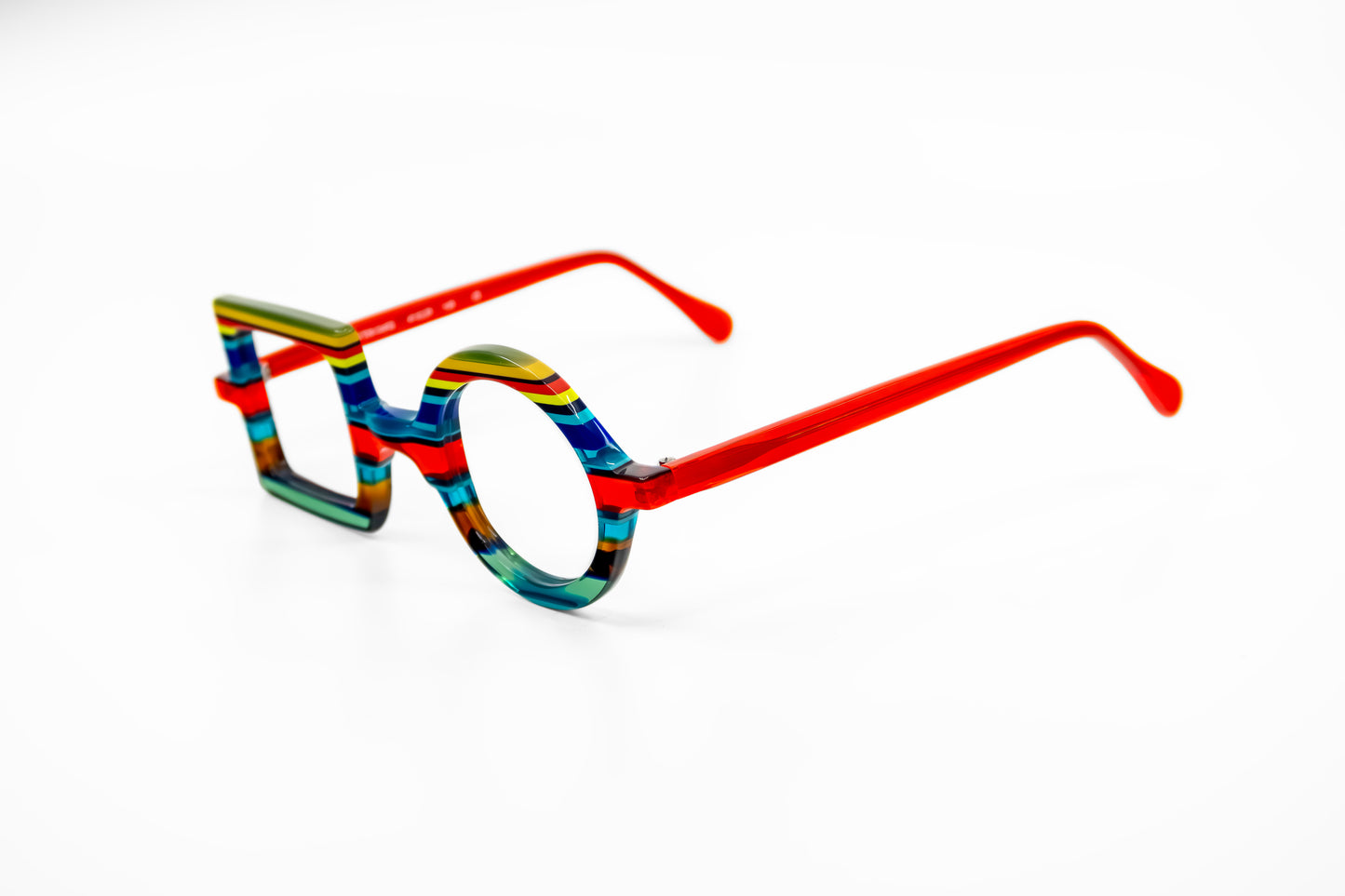 Square and Round 3295 La Bleu Multi-Color Glasses