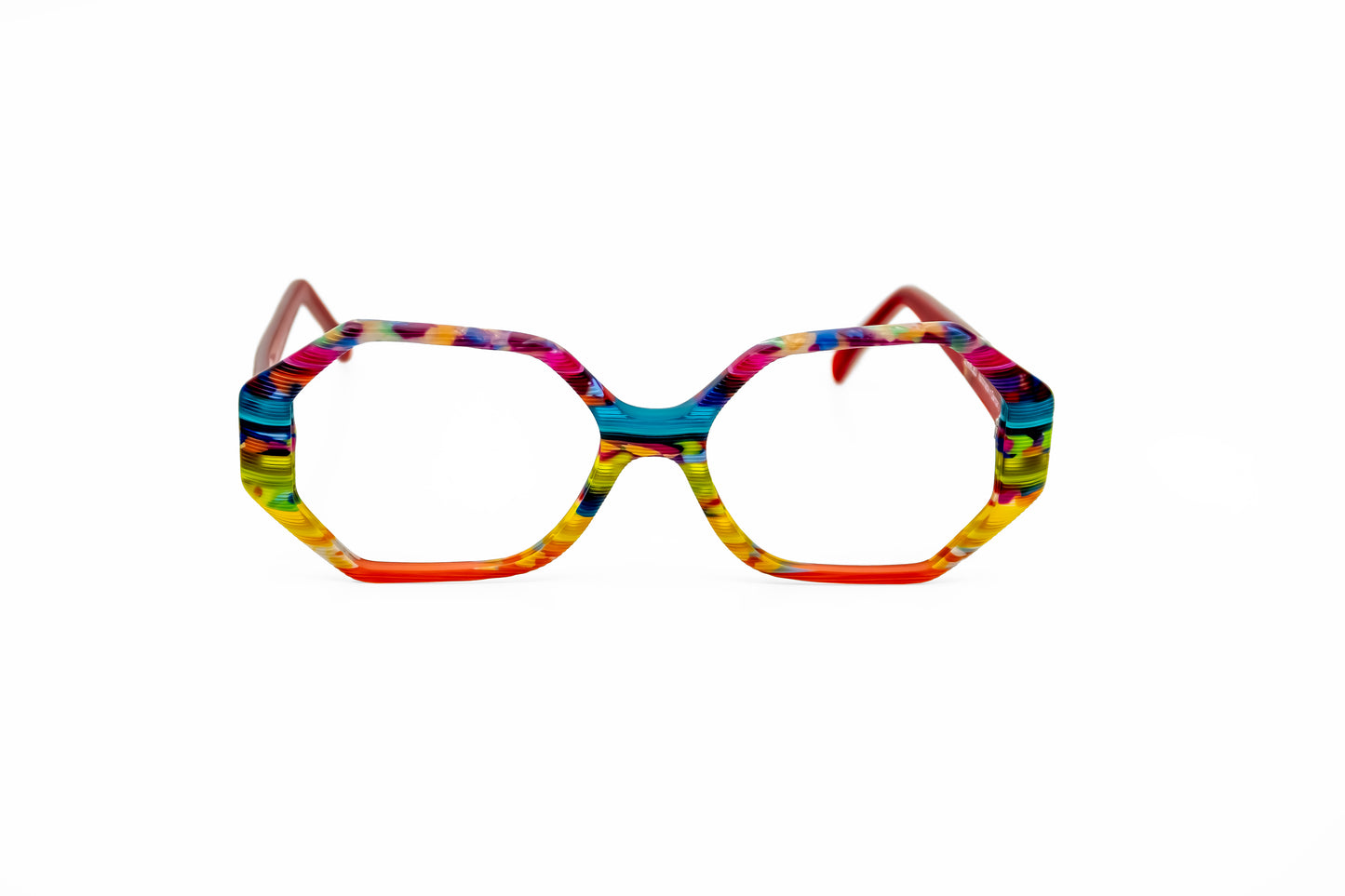 funky textured colorful custom optical glasses New York