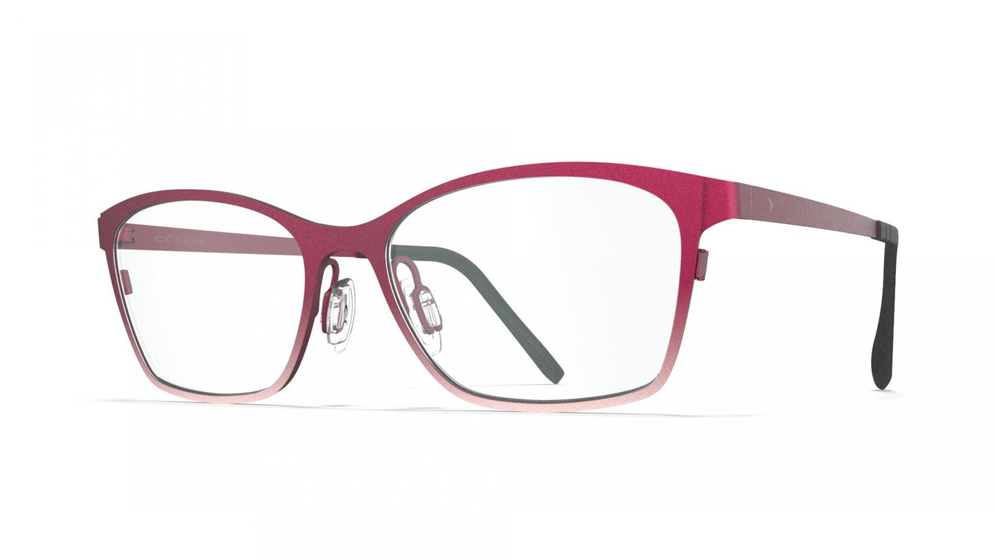 titanium cateye red glasses new york