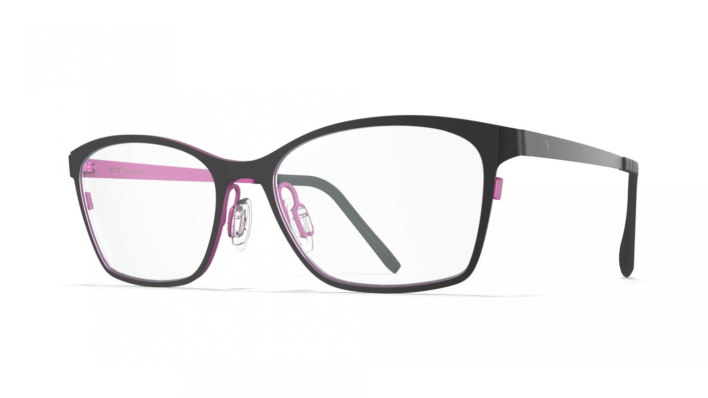 titanium cateye black glasses new york