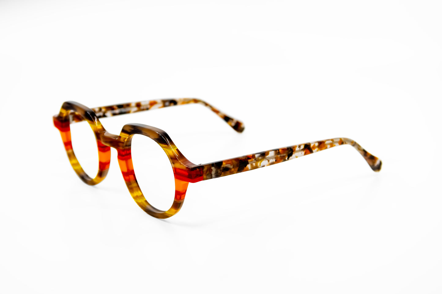 funky textured fall colors custom optical glasses New York