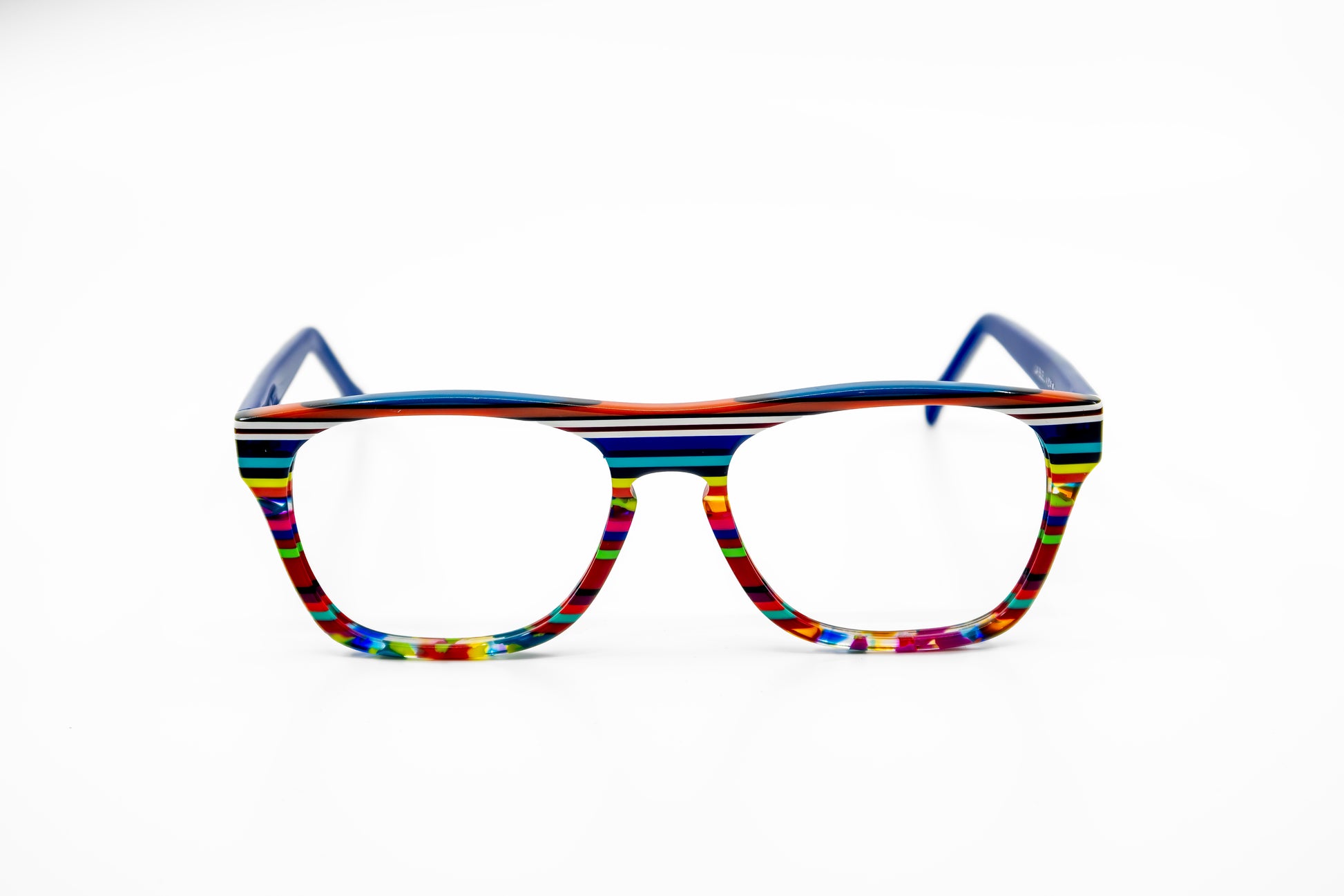 square colorful custom optical glasses New York