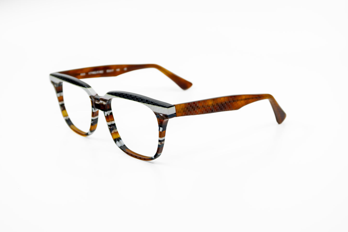 Square  Custom stripes optical glasses unique New York
