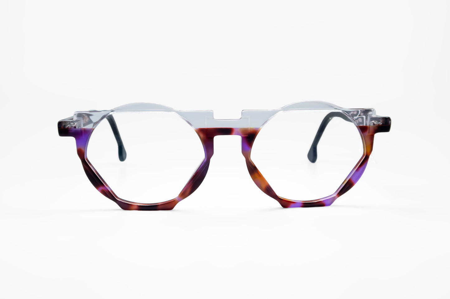 Herve ecaille violet Dzmitry Samal glasses