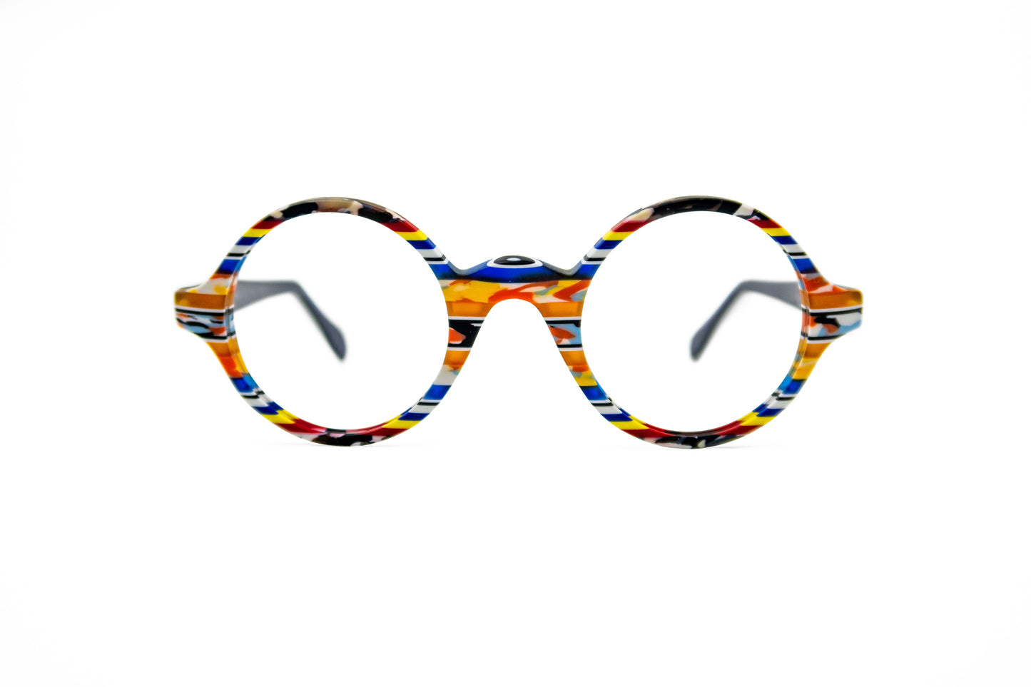 round multicolor funky custom New york