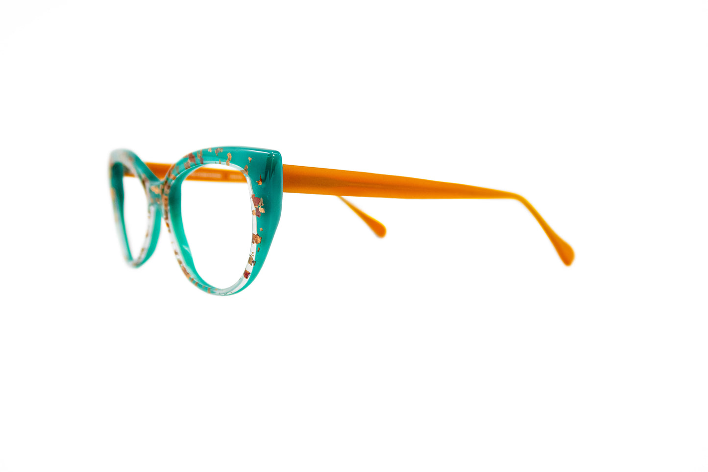 3176 La Bleu Cat-eye gold Glasses