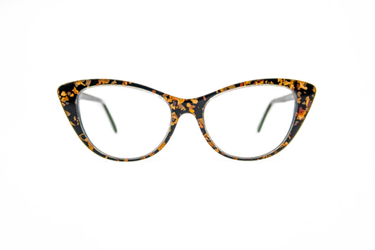 3066 La Bleu Cat-eye gold Glasses