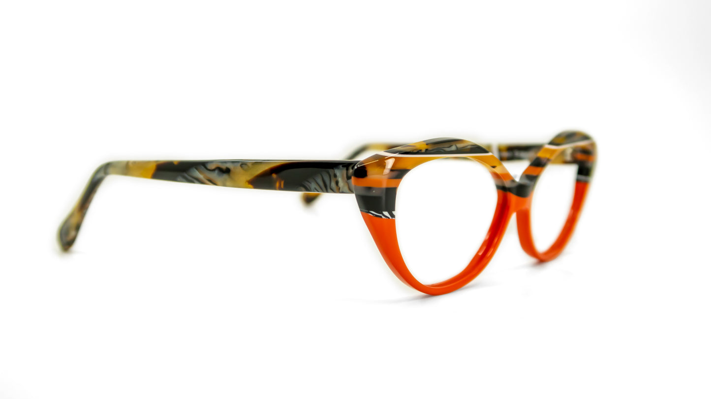 Cateye 2944H by La Bleu Frames Glasses striped