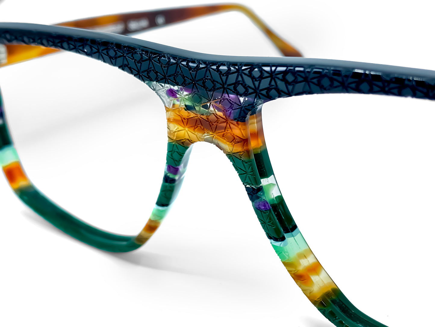 Rectangular 3019 by La Bleu Frames Glasses striped