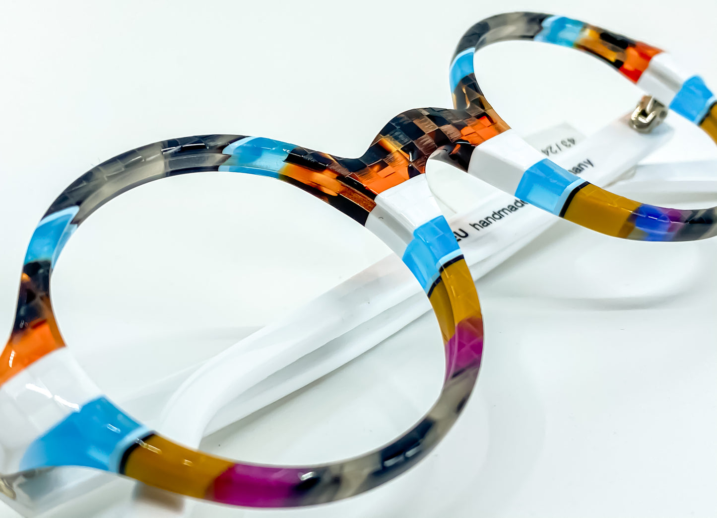 Round 579 by La Bleu Frames Glasses striped