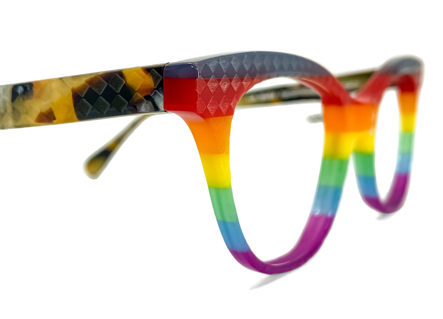 Cateye 2958 by La Bleu Frames Glasses striped