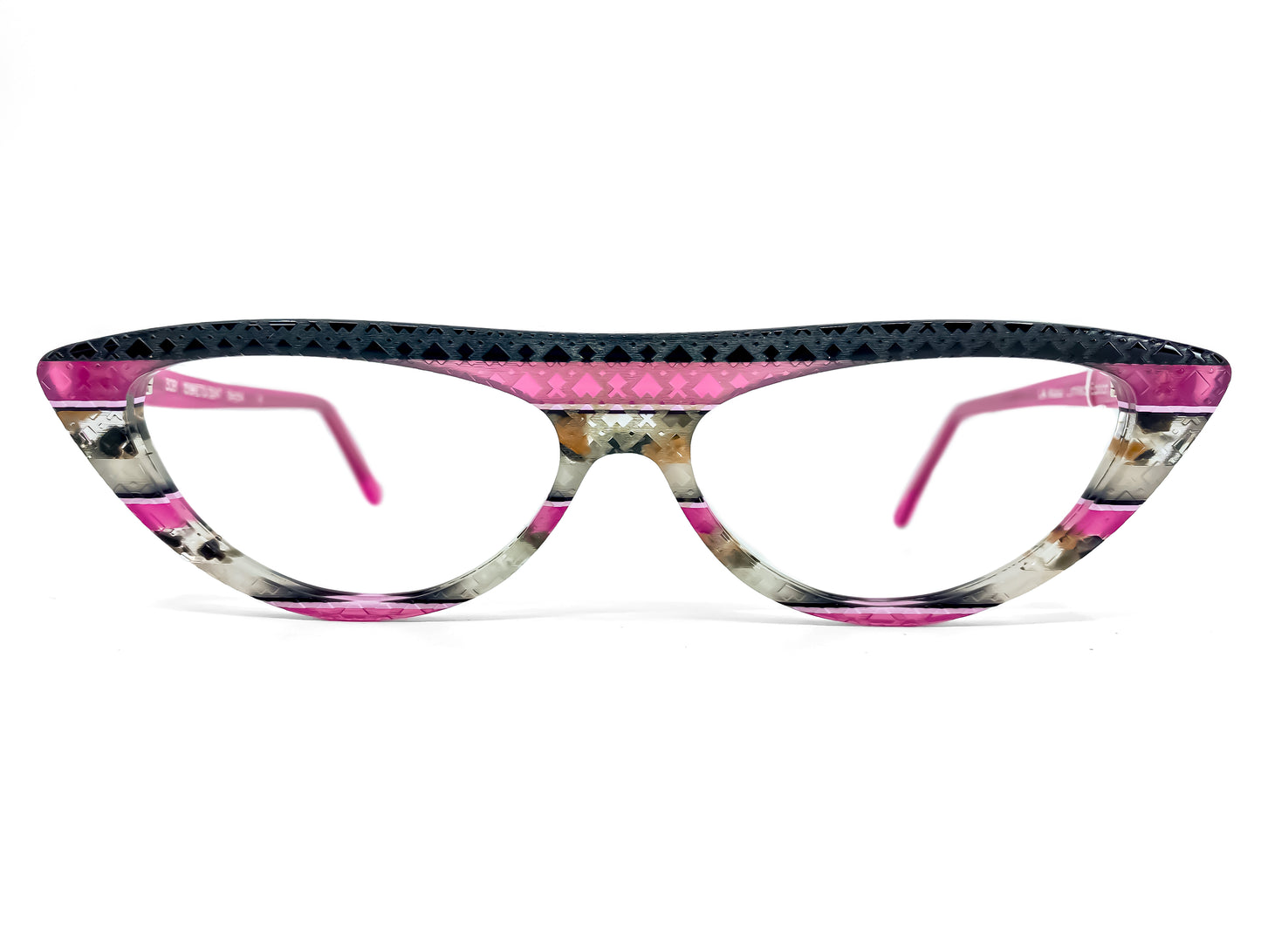 Cateye 3091 by La Bleu Frames Glasses striped