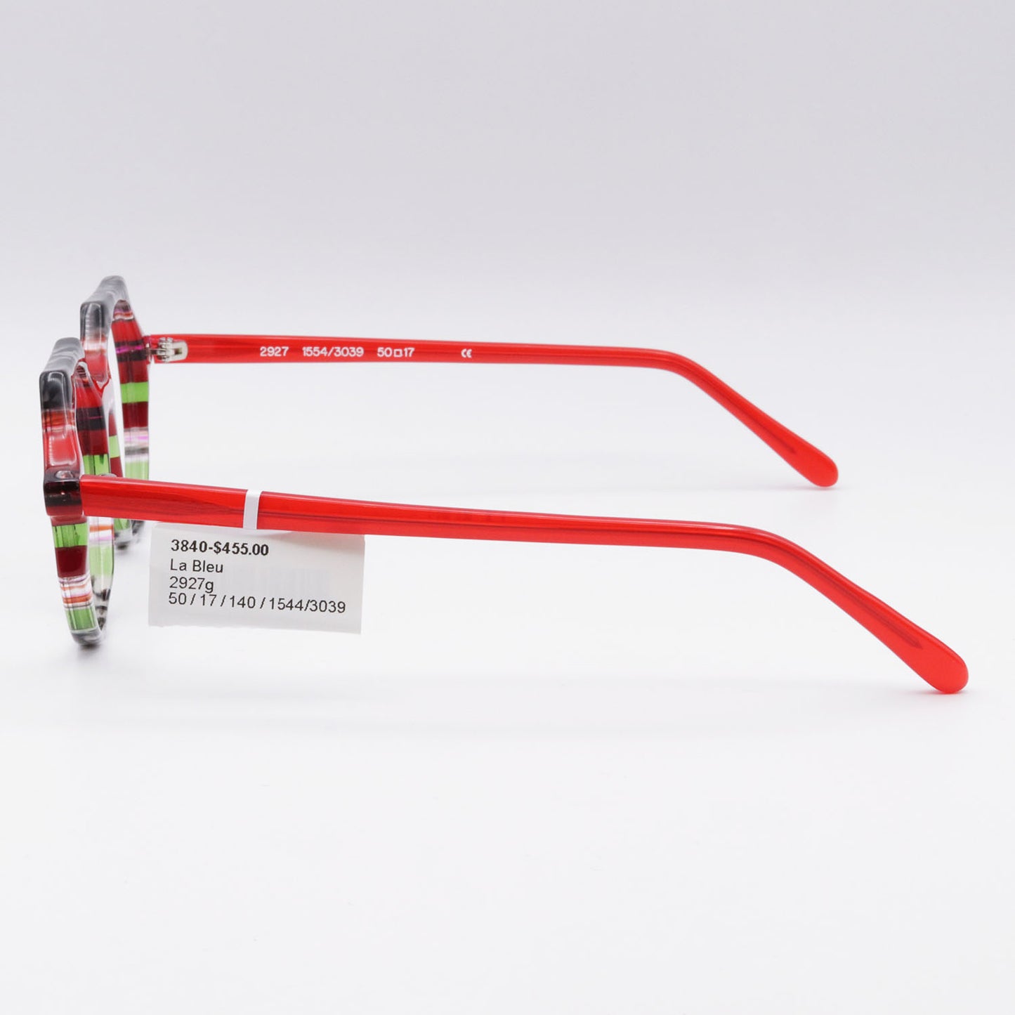 Round 2927 by La Bleu Frames Glasses Red and Grey