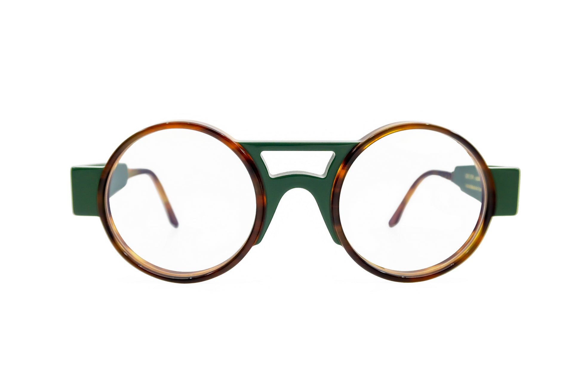 Round green optical glasses new York