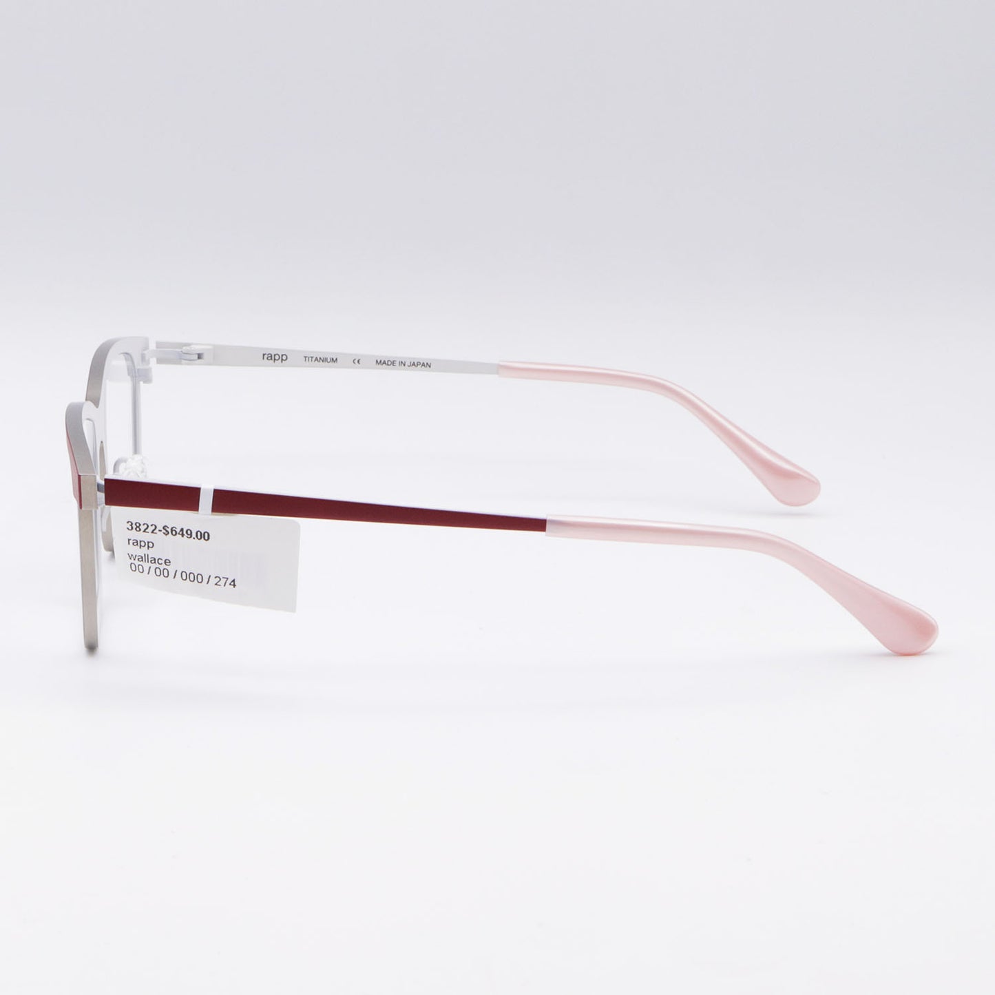 Wallace Rapp Frames Glasses Red and White