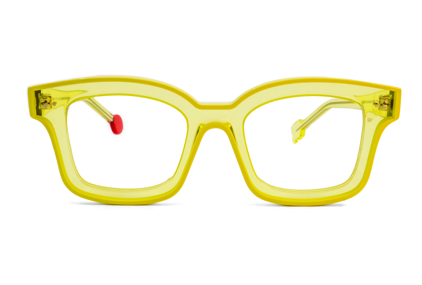 Glasses New York yellow square