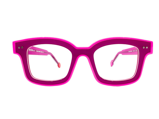 Glasses New York Pink square