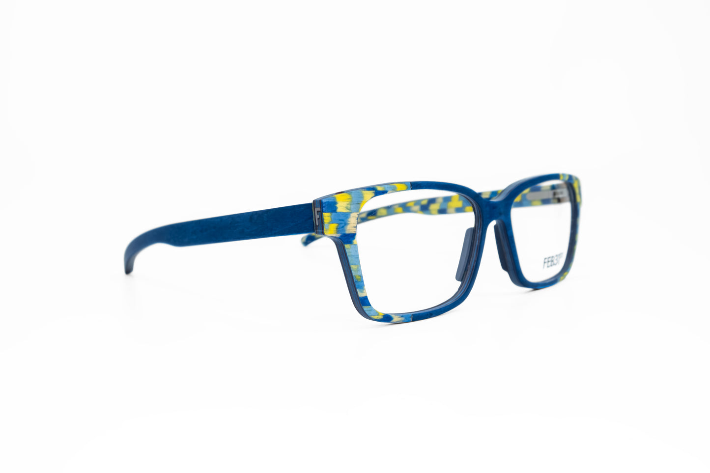 Kara by FEB31st wooden glasses blue