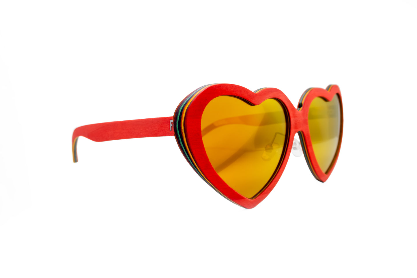 LOL by FEB31st wooden sunglasses red