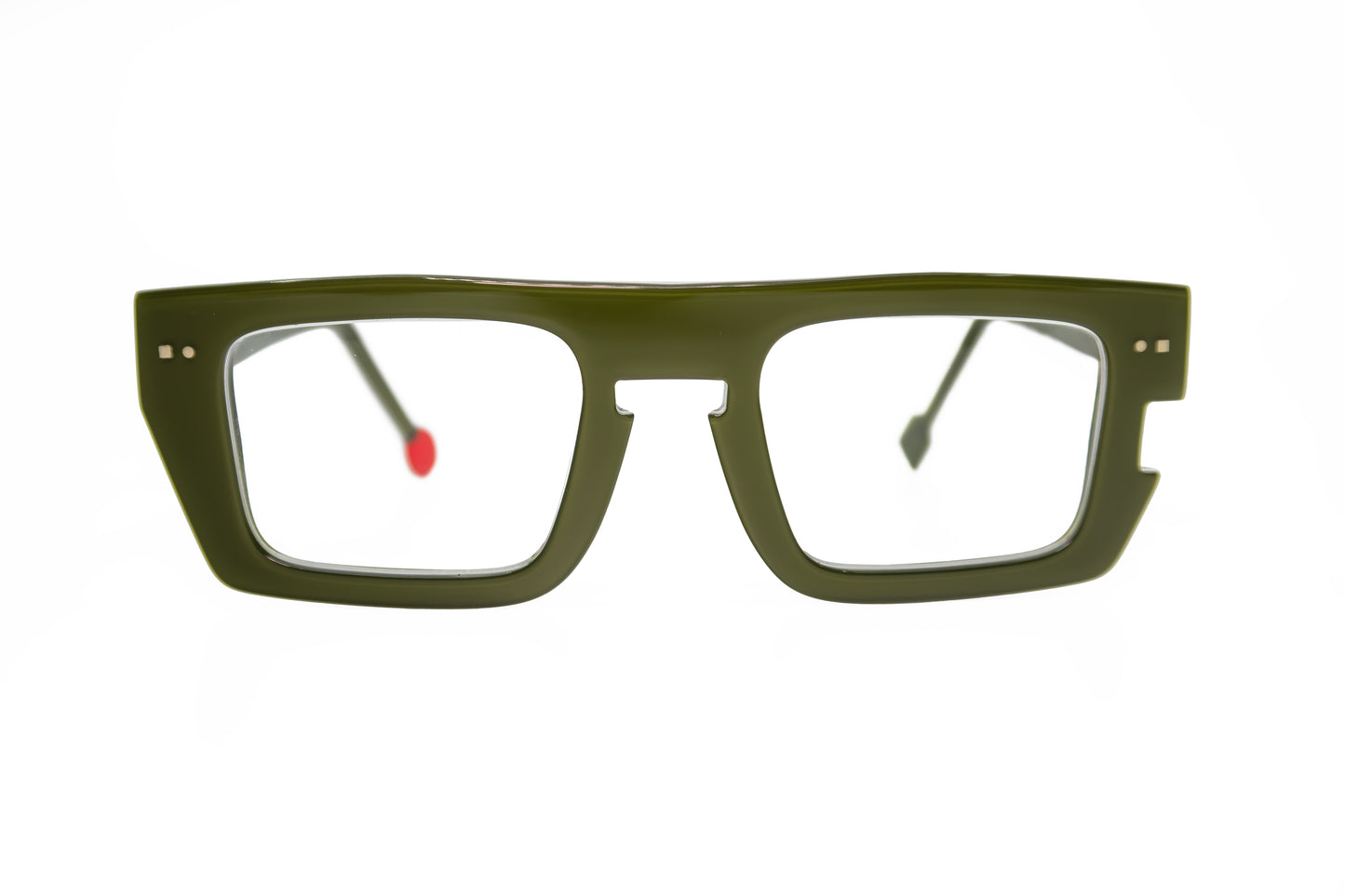 rectangular green Glasses New york 