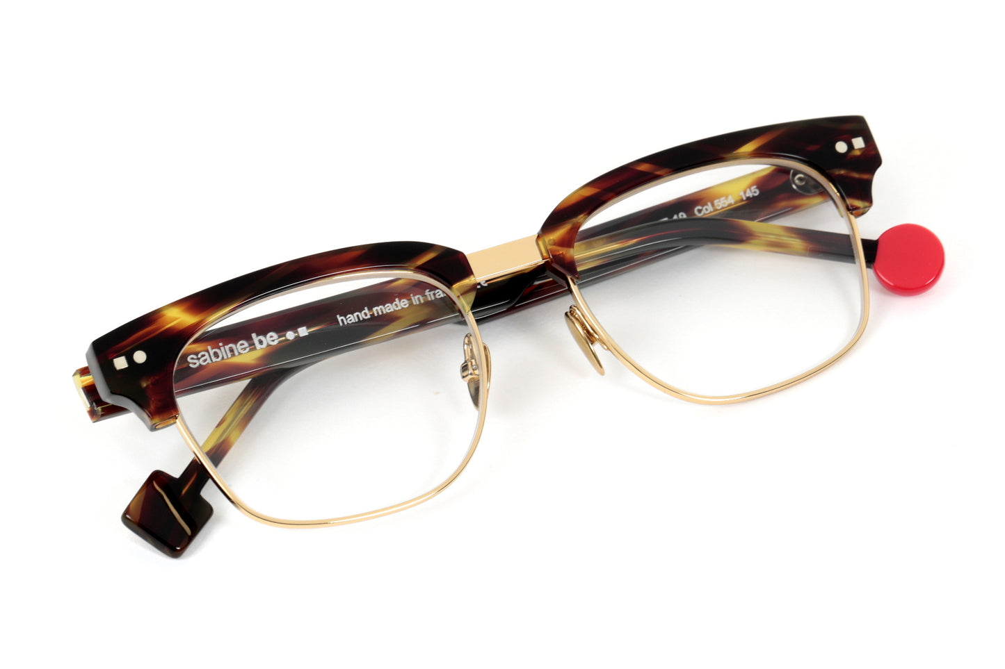 square tortoise gold metal Glasses New York 