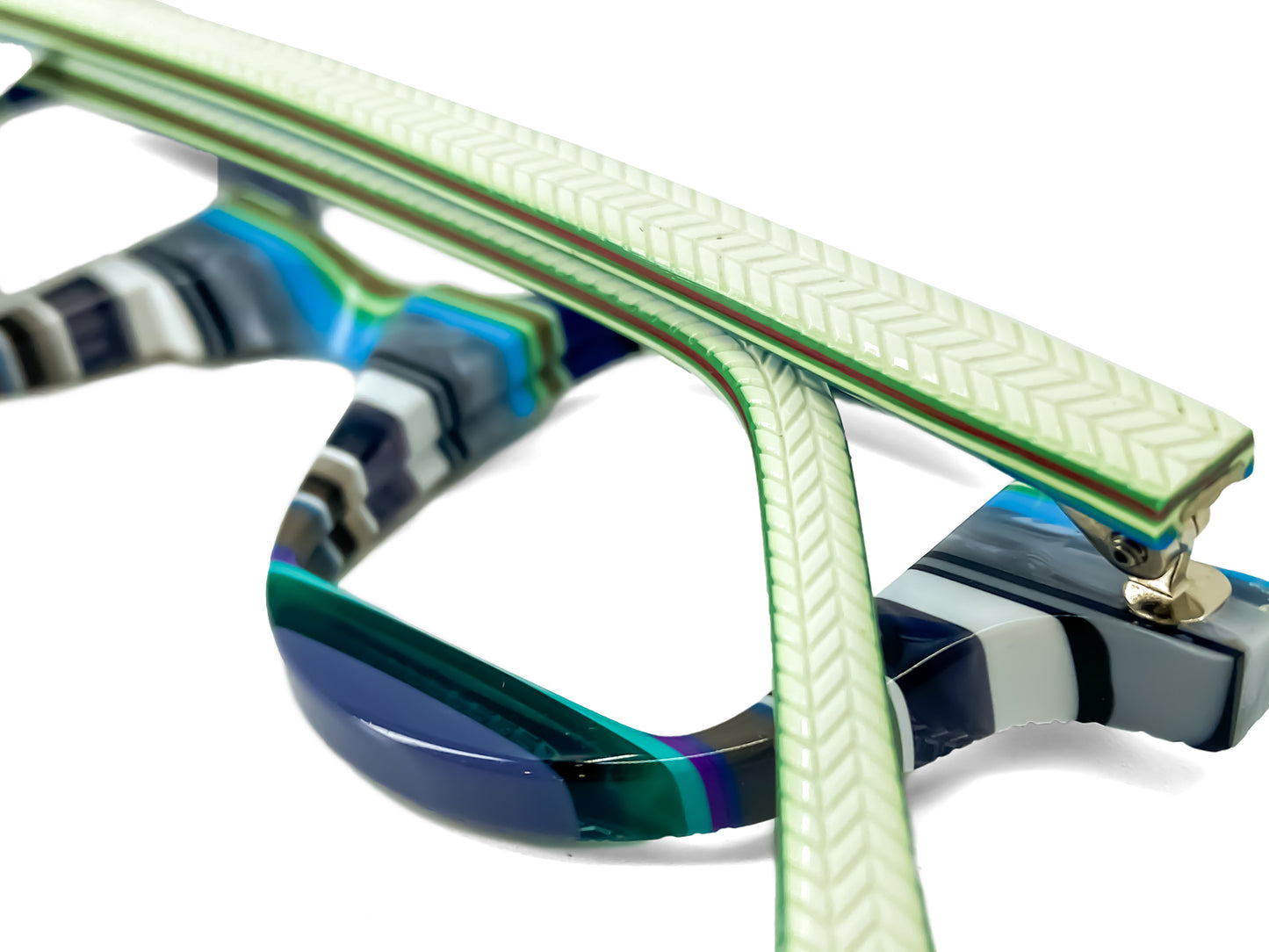 Double square 2856 by La Bleu LE Frames Glasses striped