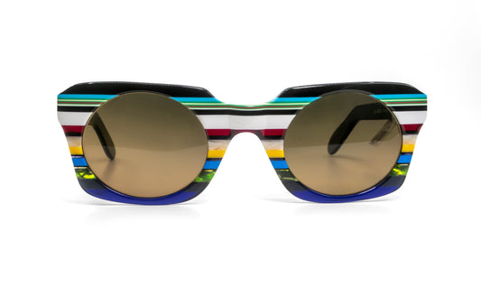 Multi-shaped 2943 La Bleu Sunglasses