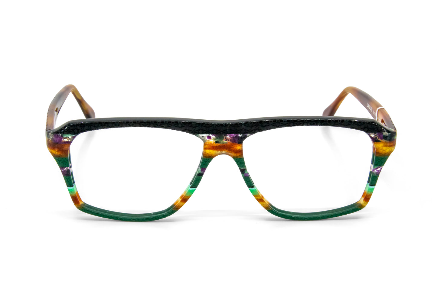 Rectangular 3019 by La Bleu Frames Glasses striped