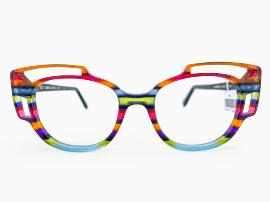 Cateye 3073 by La Bleu Frames Glasses striped