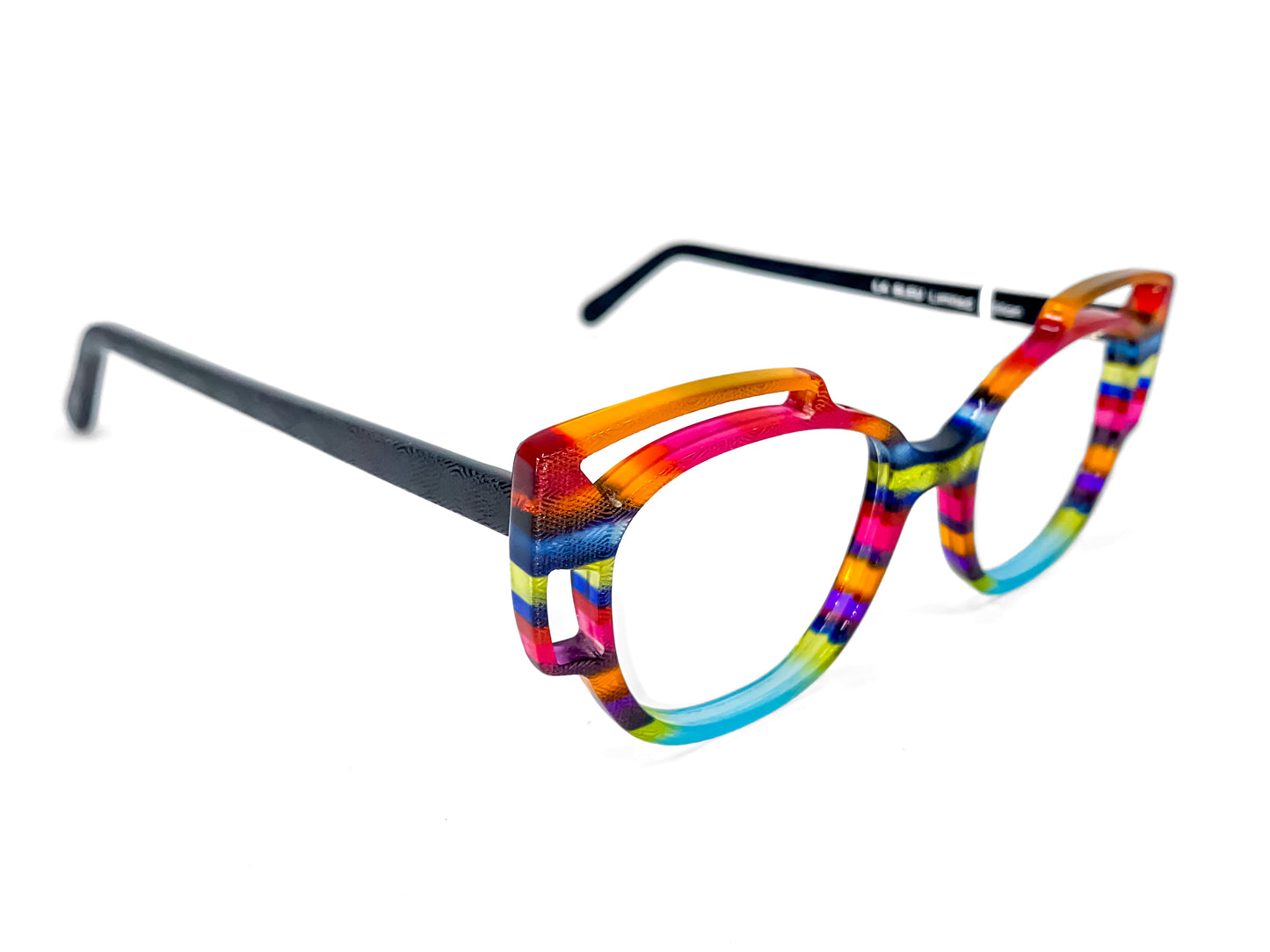 Cateye 3073 by La Bleu Frames Glasses striped
