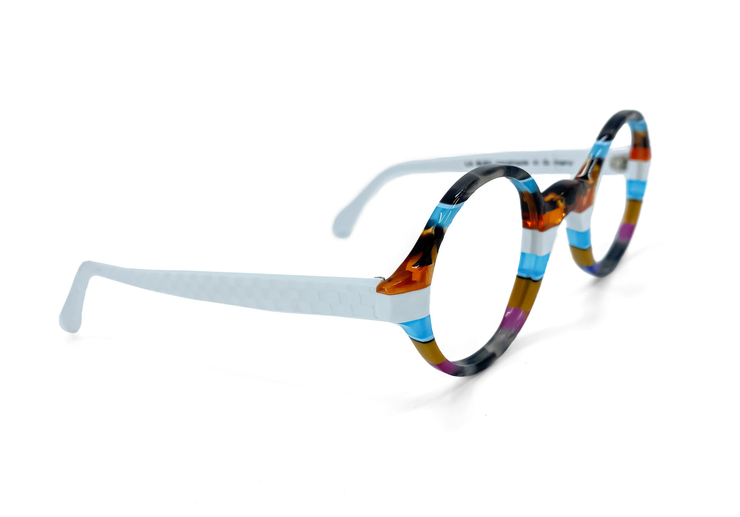 Round 579 by La Bleu Frames Glasses striped