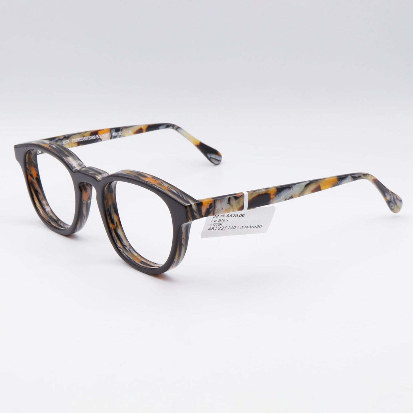 Rounded Square 3078 by La Bleu Brown Frames Glasses