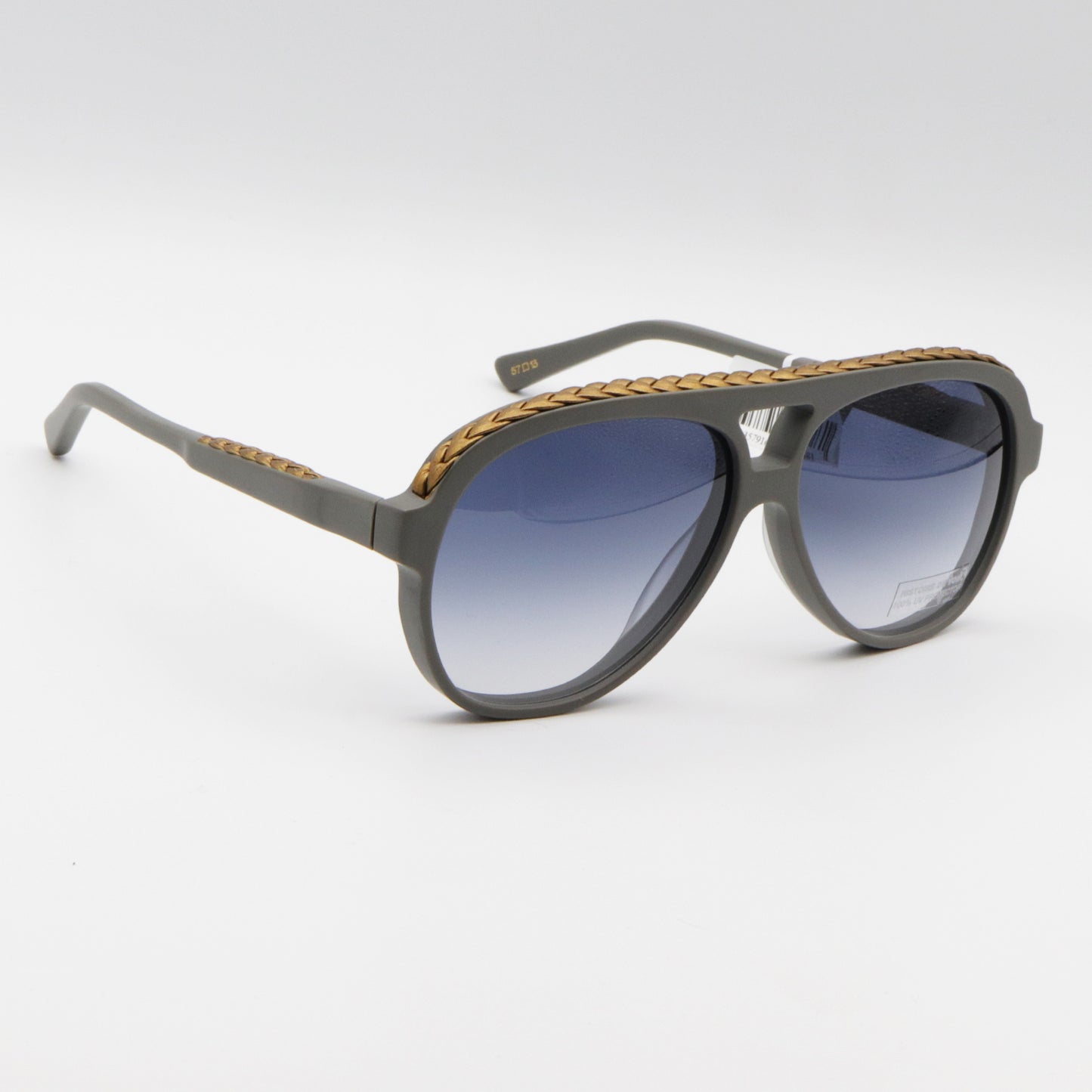 FIL7 Gris Mat Histoire De Voir Sunglasses Grey and Gold