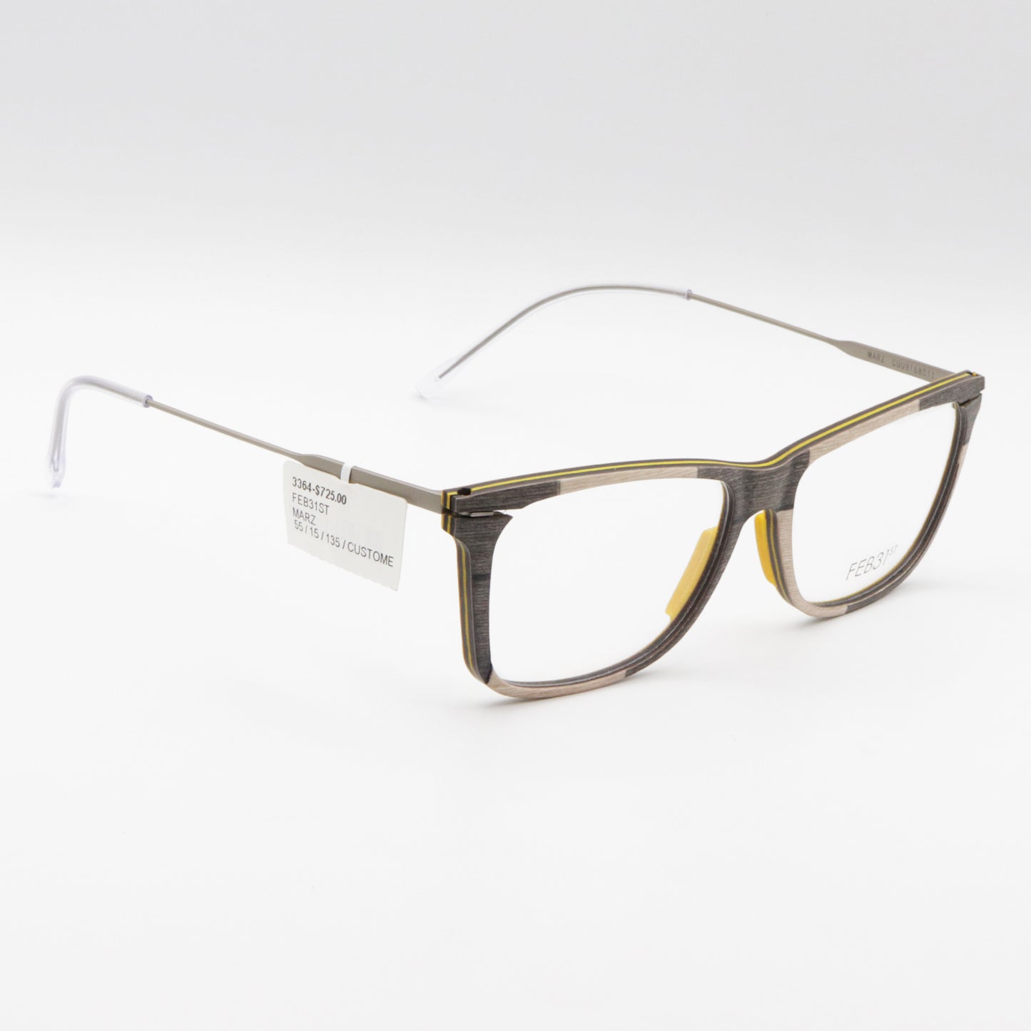 Marz by FEB31st wooden glasses Brown and Yellow