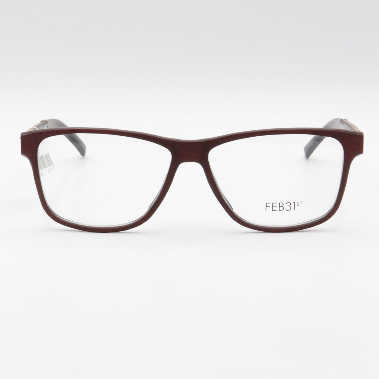 Alex by FEB31st wooden glasses Burgundy and Green