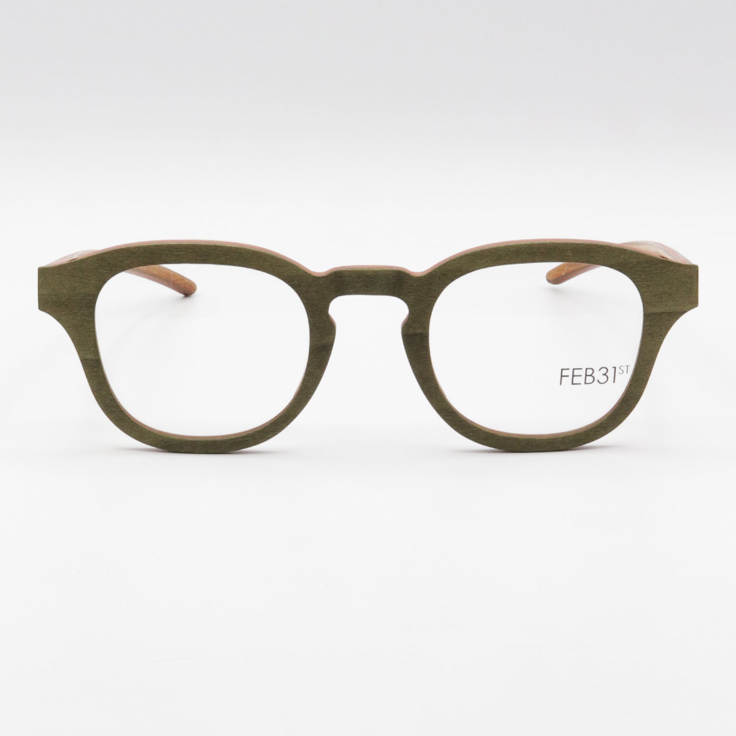 Giano by FEB31st wooden glasses Green and Red