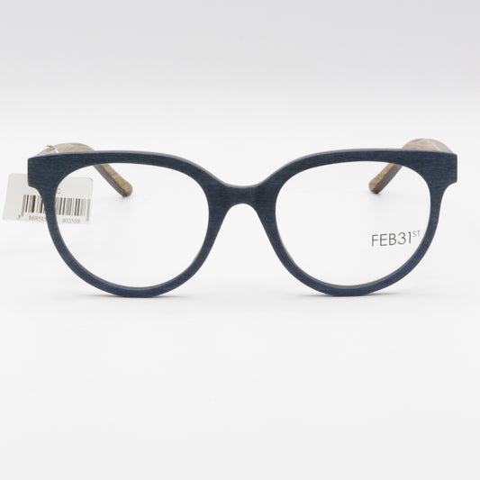 Halley by FEB31st wooden glasses Blue and Brown
