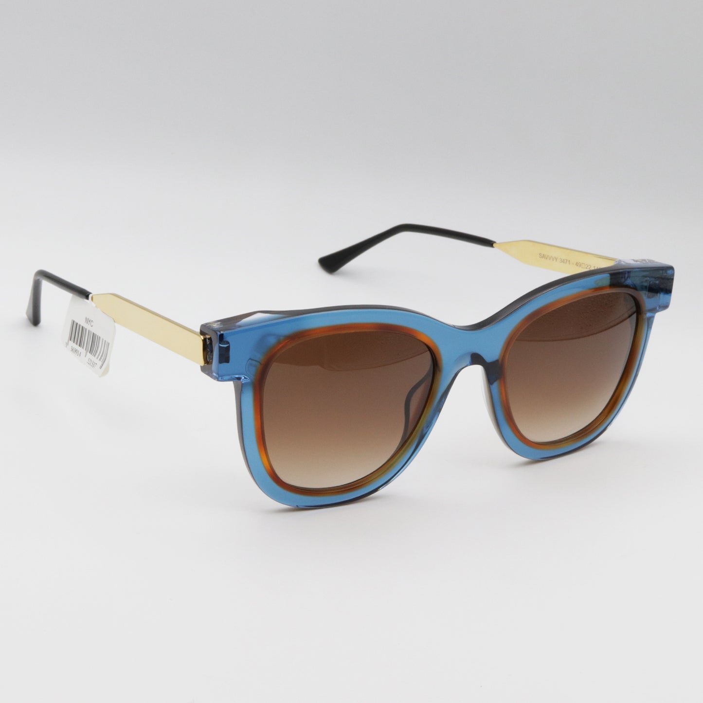 Savvvy 3471 Thierry Lastry Blue and Gold Sunglasses