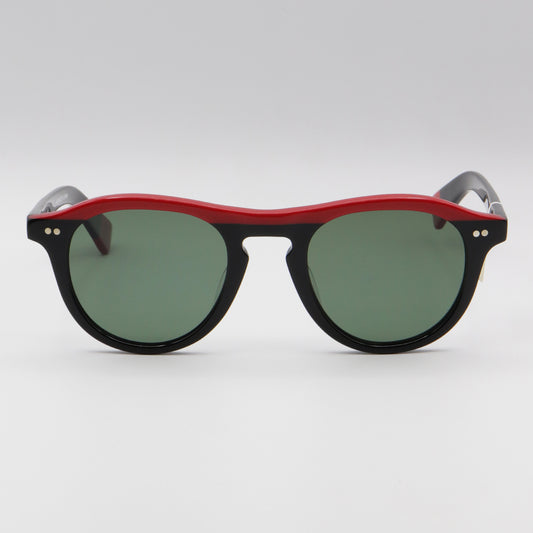 JS-305 La Bleu Brown Black and Red Acetate Sunglasses