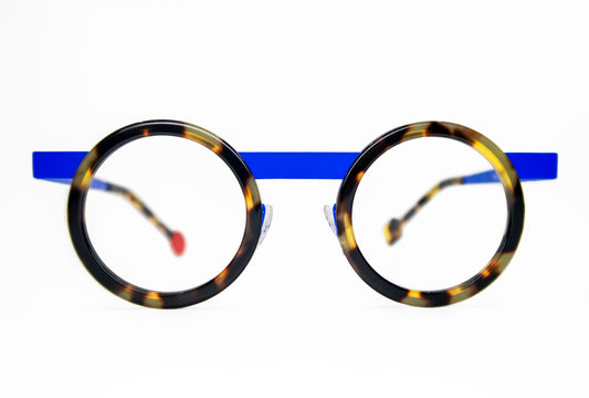 optical glasses round Tortoise blue New york 