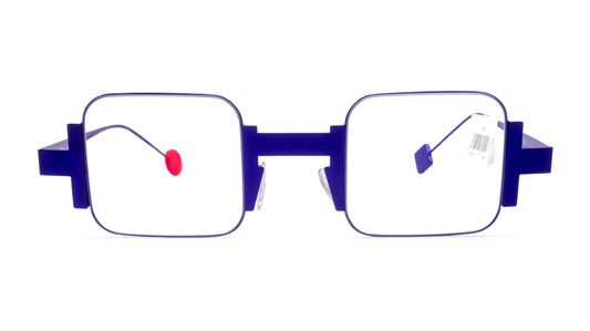 square unique purple metal optical glasses New York 