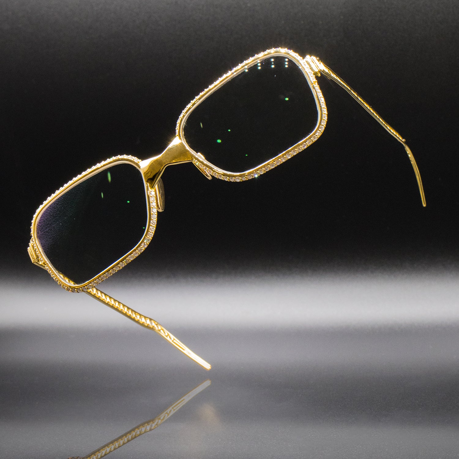 18k Gold Frame with Natural Diamonds Totaling 5Ct – La Bleu Optique